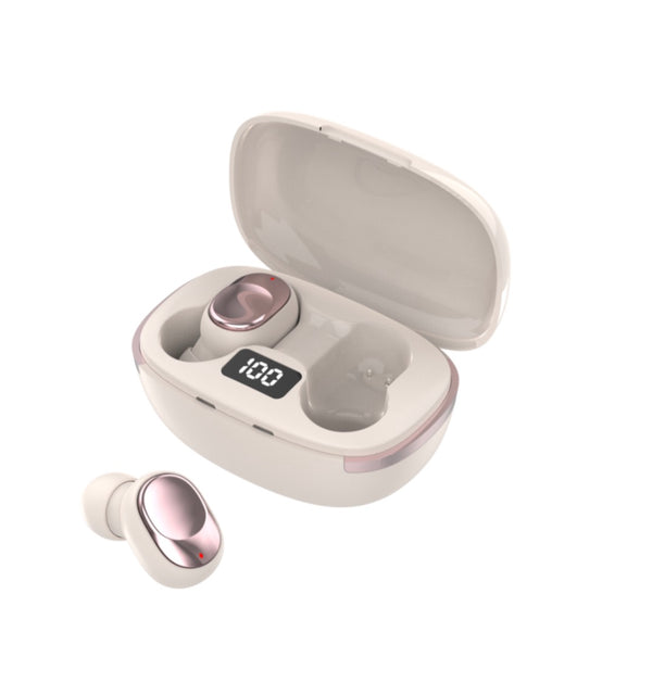 Sound Earbuds Y02 Wireless Headphones — Bluetooth 5.4, LED Battery Display, USB-C